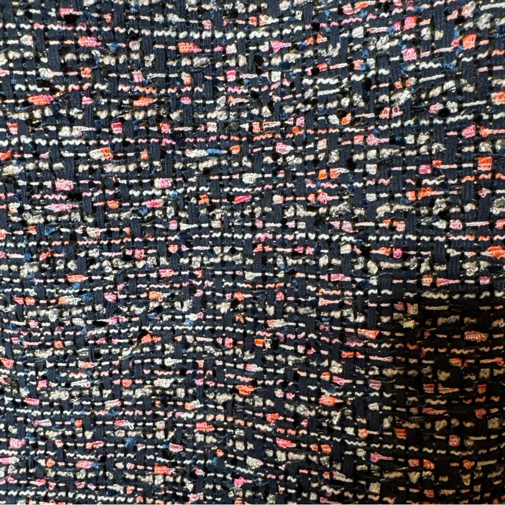 J. Crew No. 2 Pencil Skirt In Pink Confetti Tweed Back Zip Size 6 - Picture 3 of 9